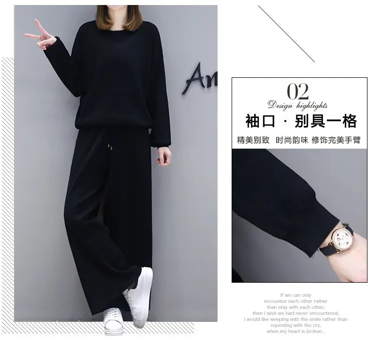 Plus Size Women's Black Western Suit with Wide Leg Pants — feature 10
