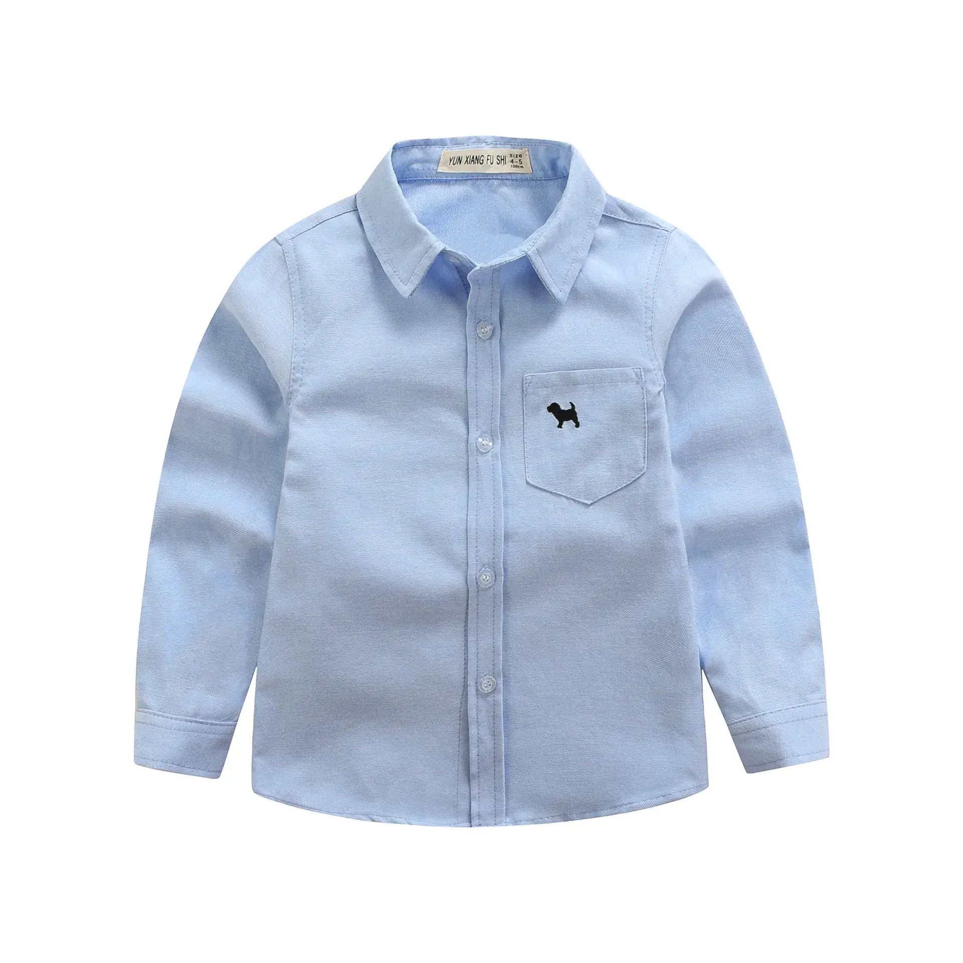 White Long-Sleeved Boys Shirt for School Uniforms - Image 13