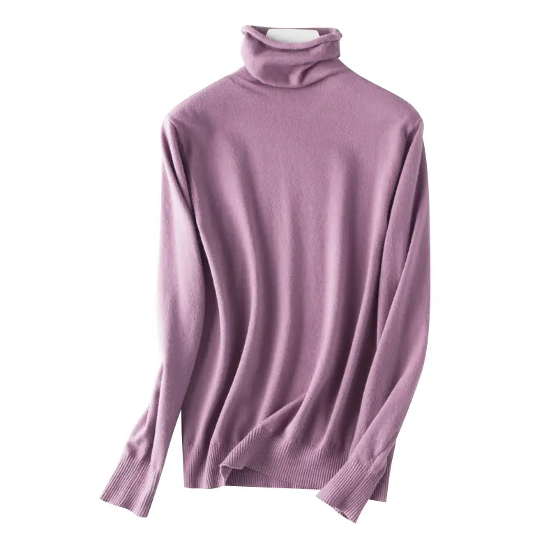 2024 Korean Women's White Turtleneck Sweater Set - Image 3