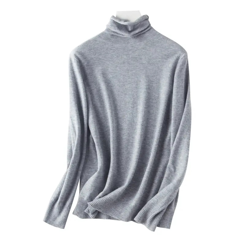 2024 Korean Women's White Turtleneck Sweater Set - Image 8