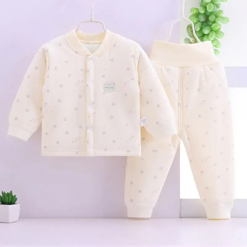 Pink Baby Suit with Snap Buttons, Thin Cotton, 2026 - Image 2