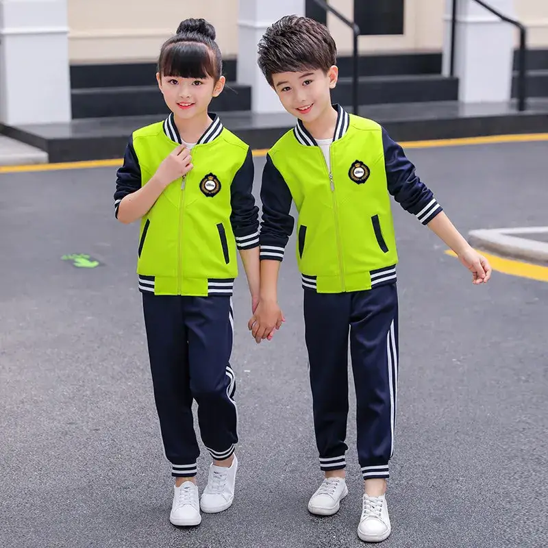 Red Black Kids Track Suit Set for Kids School Uniform
