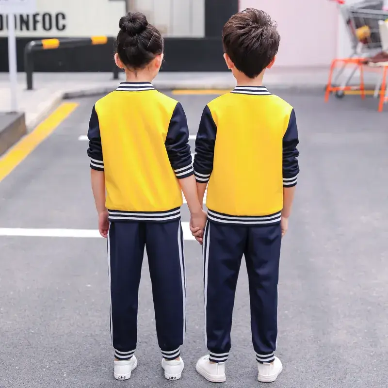 Red Black Kids Track Suit Set for Kids School Uniform