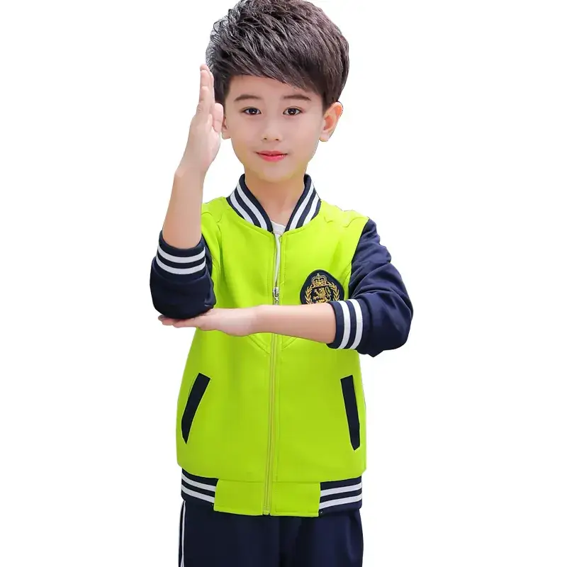 Red Black Kids Track Suit Set for Kids School Uniform