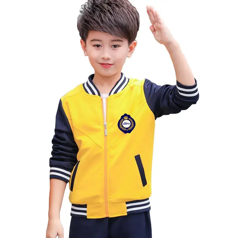 Red Black Kids Track Suit Set for Kids School Uniform