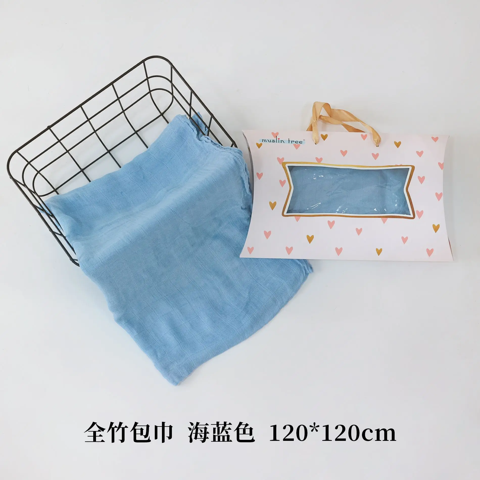 Newborn Baby Swaddle Blanket Bamboo Fiber 120x120cm - Image 10