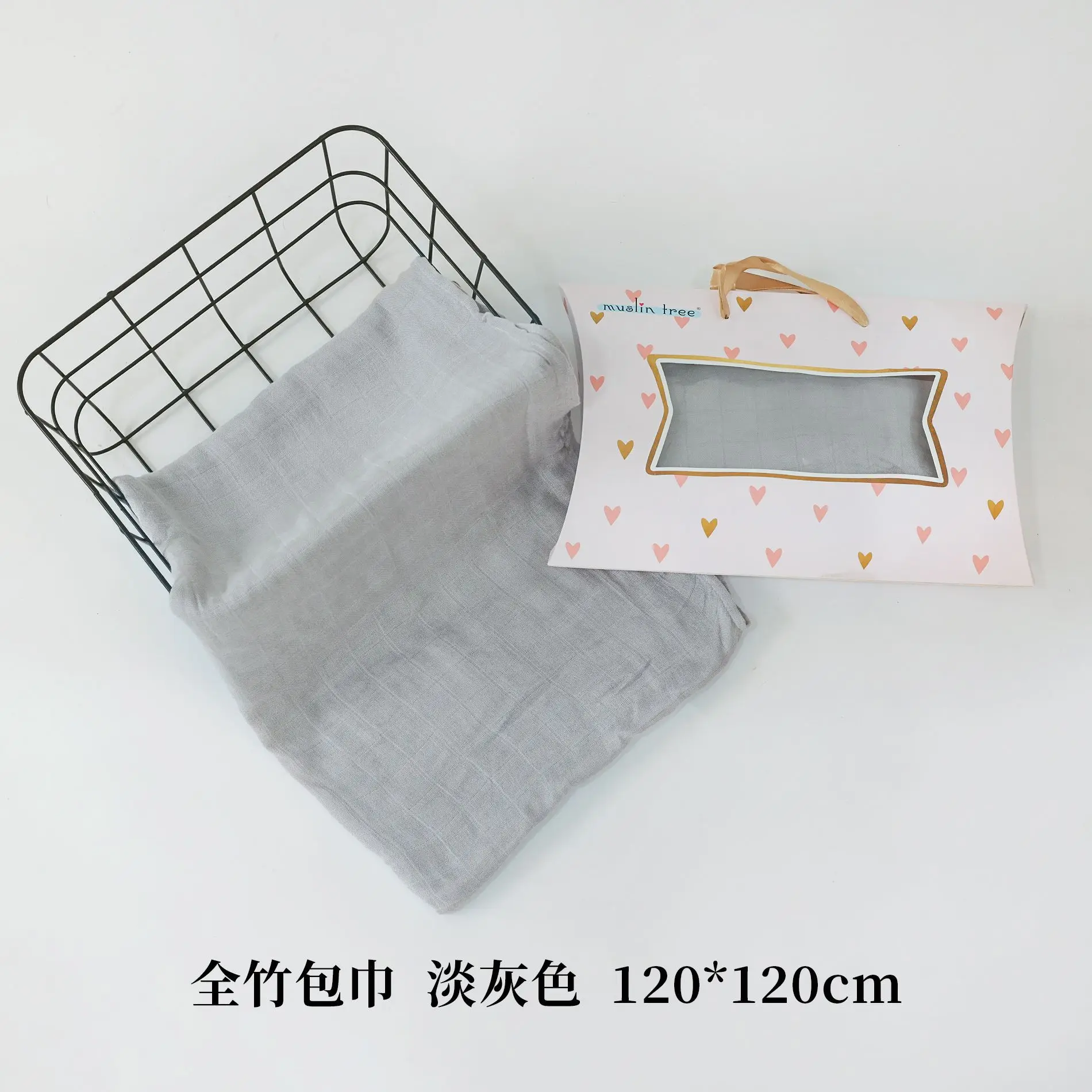 Newborn Baby Swaddle Blanket Bamboo Fiber 120x120cm - Image 11