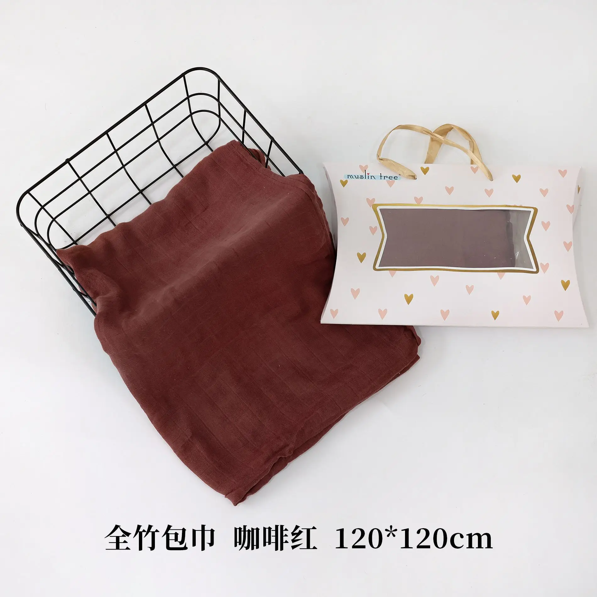 Newborn Baby Swaddle Blanket Bamboo Fiber 120x120cm - Image 8