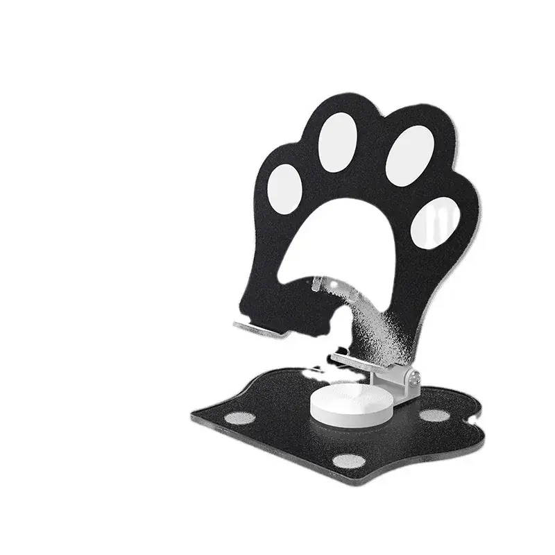 Transparent Cat Paw Print Mobile Phone Stand 360° - Image 9