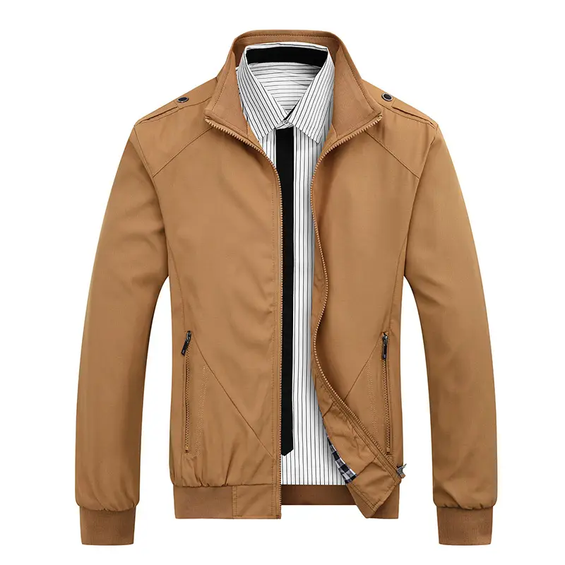 Men's Blue Korean Jacket Slim Fit Autumn 2022 - Image 7