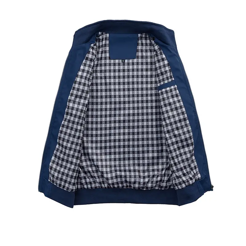 Men's Blue Korean Jacket Slim Fit Autumn 2022 - Image 8