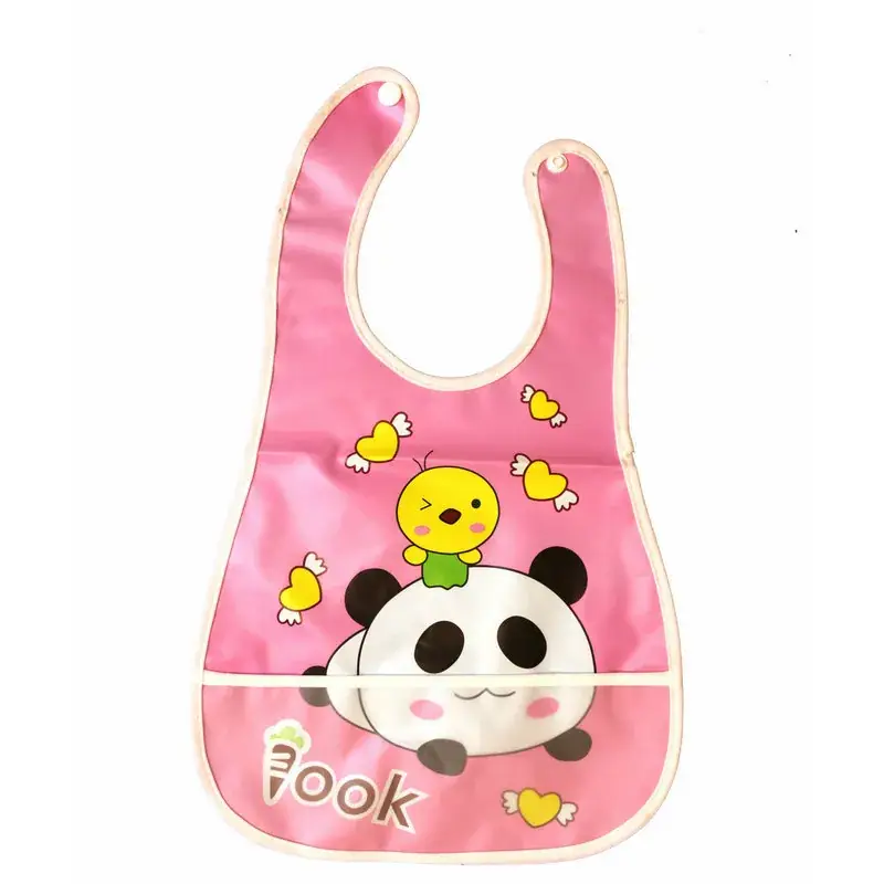 Baby Waterproof Food Bib with Cute Panda Design - Image 2