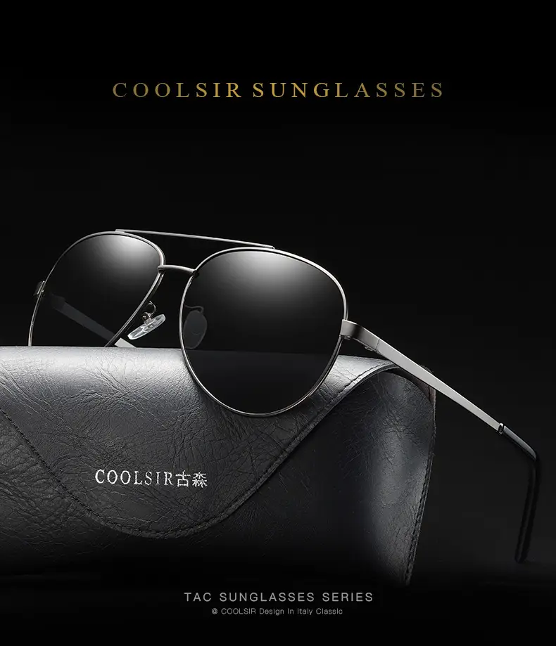 European American New Metal Frame Polarized Sunglasses — feature 2