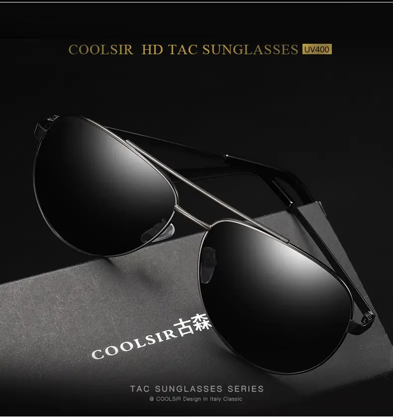 European American New Metal Frame Polarized Sunglasses — feature 3