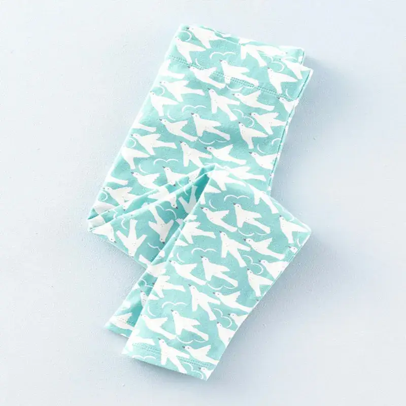 Children's Printed Leggings Blue Stretch New Style - Image 2