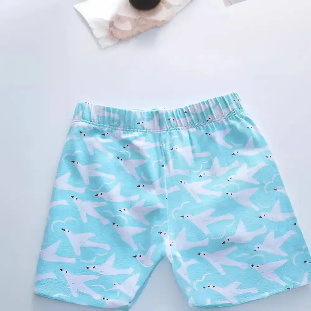 Children's Printed Leggings Blue Stretch New Style - Image 3