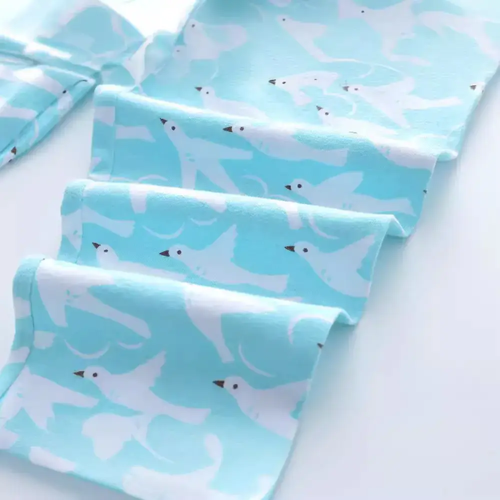Children's Printed Leggings Blue Stretch New Style - Image 4