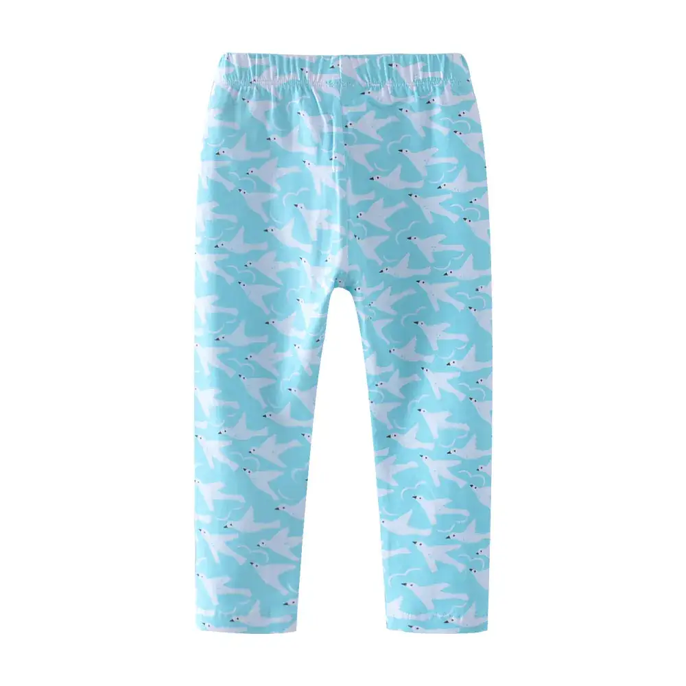 Children's Printed Leggings Blue Stretch New Style - Image 5