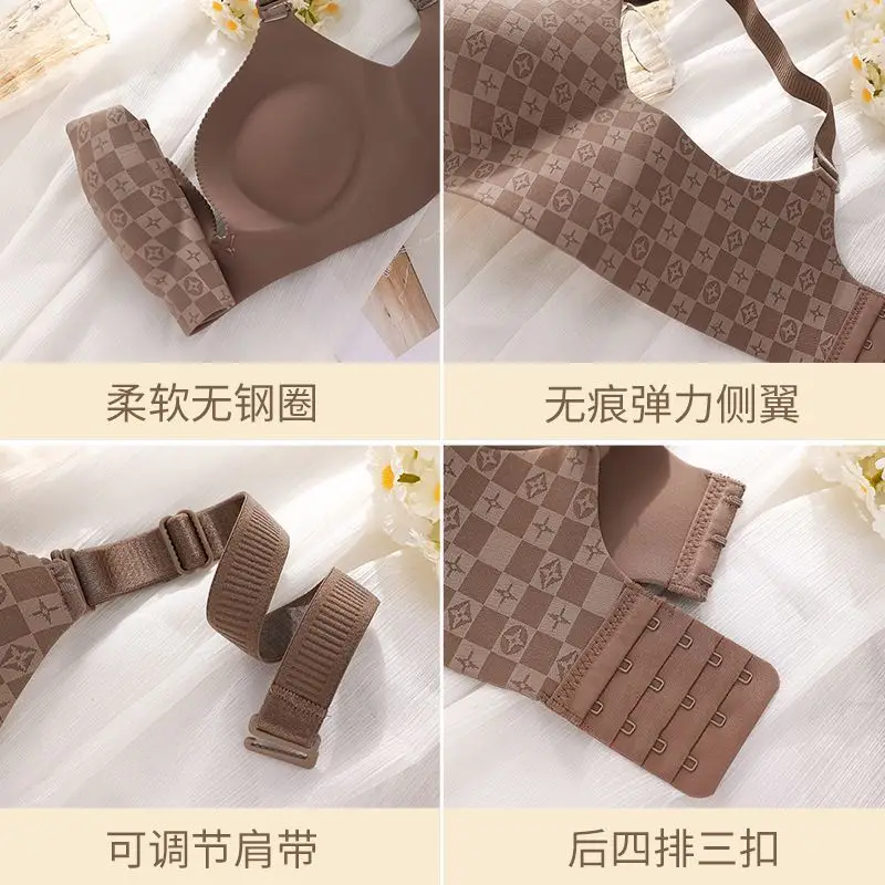 Super Thick Traceless 6cm Underwear Women's Small Chest Thickened Push-up Large Flat Chest A- cup Special Breast Bra suit - Image 13