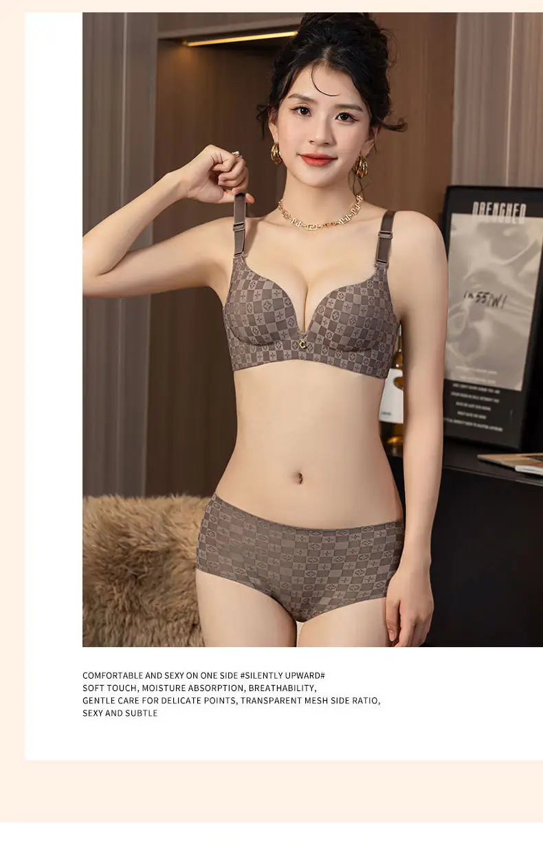 Super Thick Traceless 6cm Underwear Women's Small Chest Thickened Push-up Large Flat Chest A- cup Special Breast Bra suit — feature 19