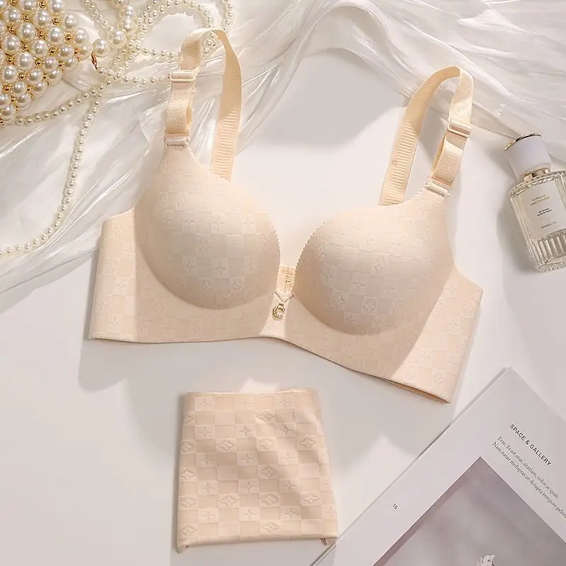 Super Thick Traceless 6cm Underwear Women's Small Chest Thickened Push-up Large Flat Chest A- cup Special Breast Bra suit - Image 7