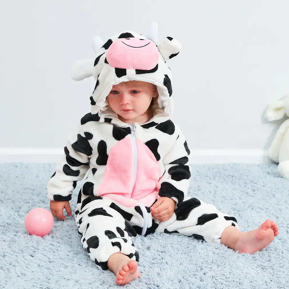 Climbing suit cow