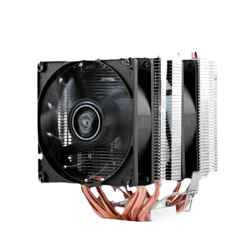 Pure Copper Six-Tube Dual-Tower Cpu Cooler 1700Amd1155 Desktop Computer Fan E5 Xeon Cpu Cooler
