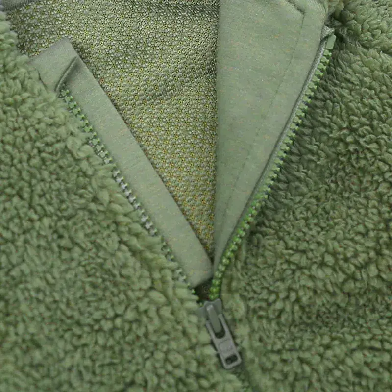 Green Fleece Boys' Hooded Coat One Piece - Image 8