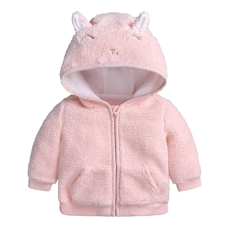Green Fleece Boys' Hooded Coat One Piece - Image 3