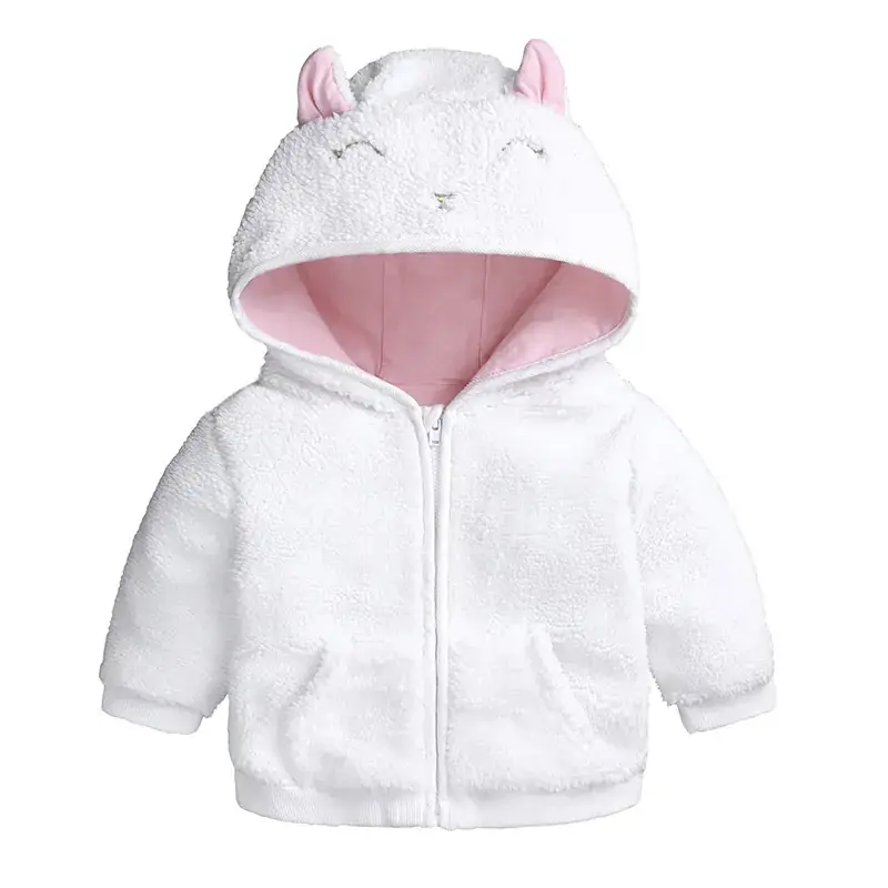 Green Fleece Boys' Hooded Coat One Piece - Image 4