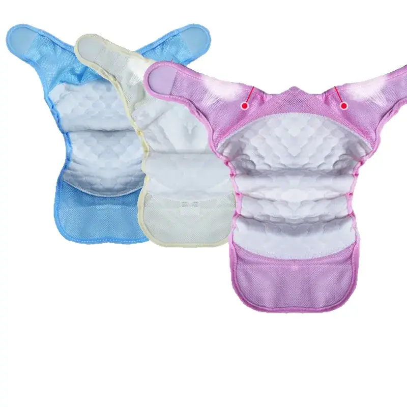 Baby Mesh Diaper Pants Yellow Pink Blue Fixed Disposable - Image 14