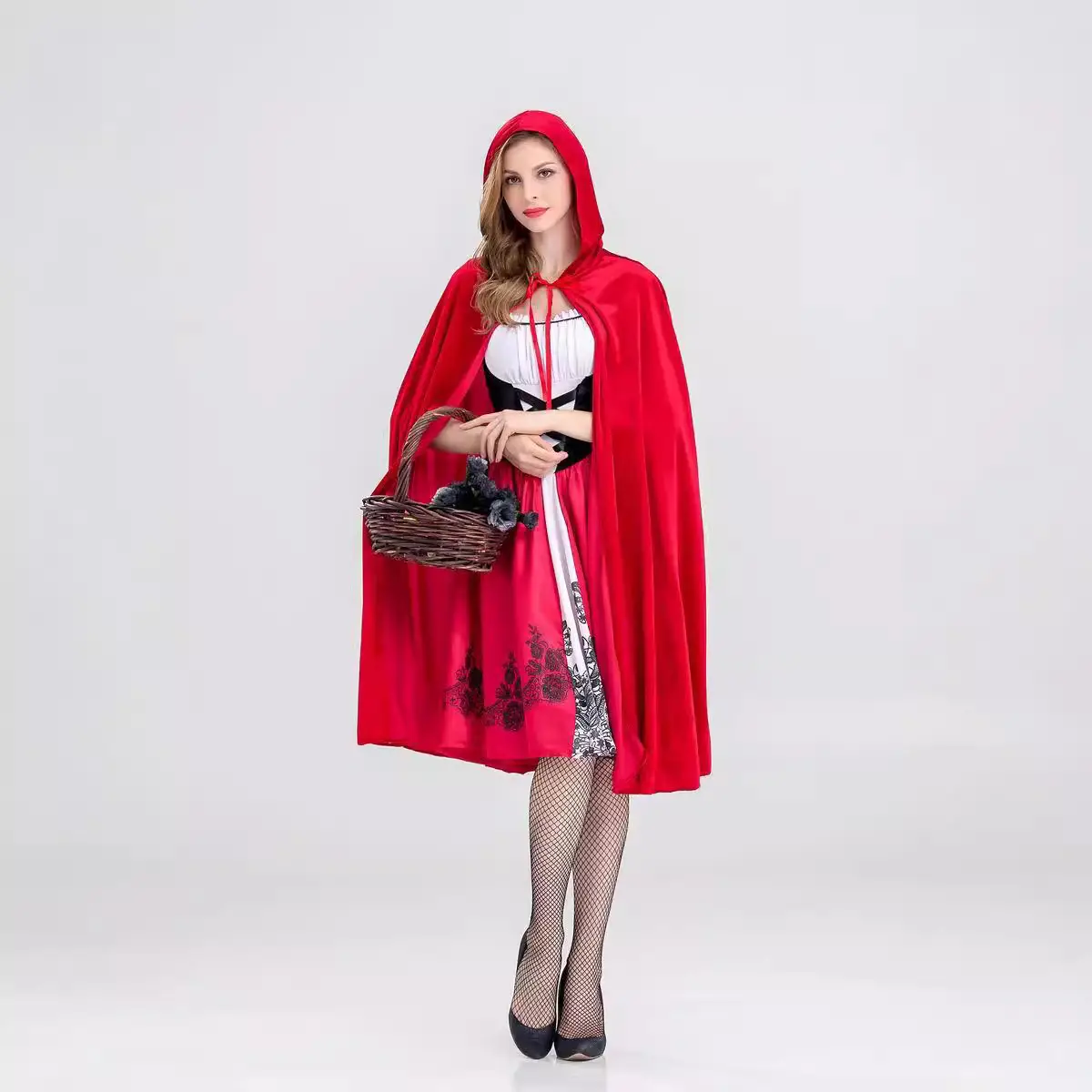 Little Red Riding Hood Halloween Costume Castle Queen Adult Role Play - Image 11