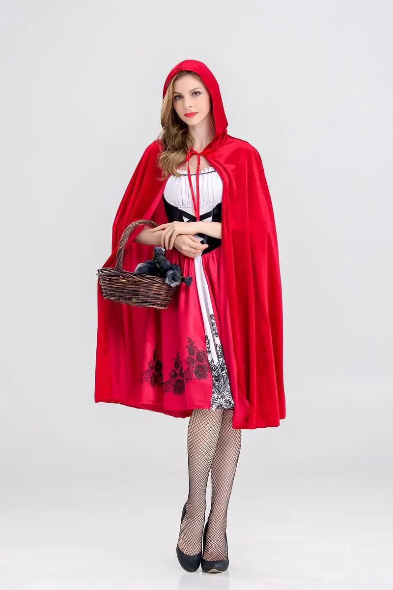 Little Red Riding Hood Halloween Costume Castle Queen Adult Role Play — feature 1