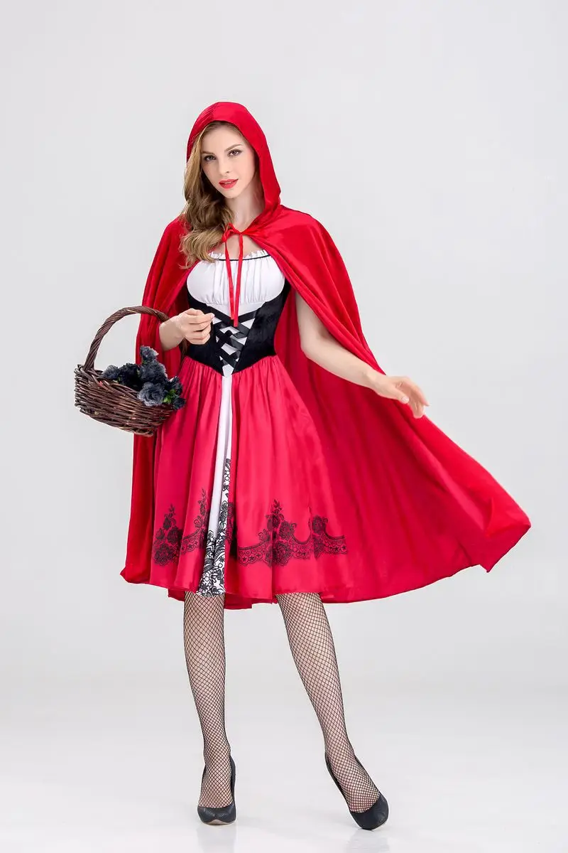 Little Red Riding Hood Halloween Costume Castle Queen Adult Role Play — feature 2