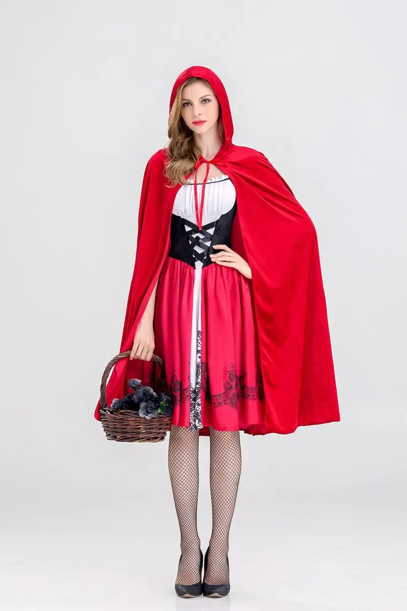 Little Red Riding Hood Halloween Costume Castle Queen Adult Role Play — feature 5