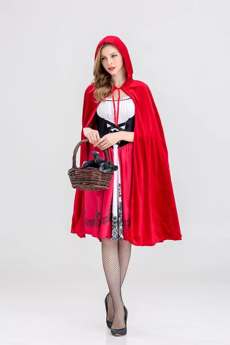 Little Red Riding Hood Halloween Costume Castle Queen Adult Role Play — feature 6