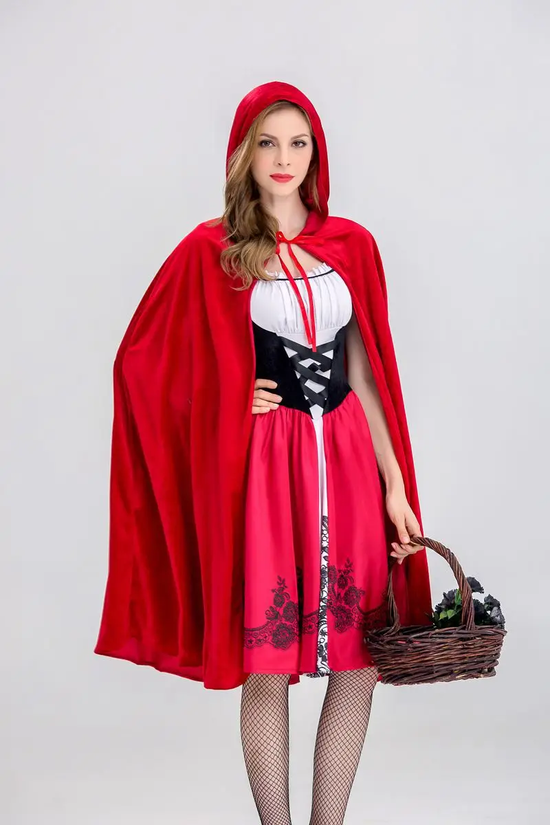 Little Red Riding Hood Halloween Costume Castle Queen Adult Role Play — feature 8