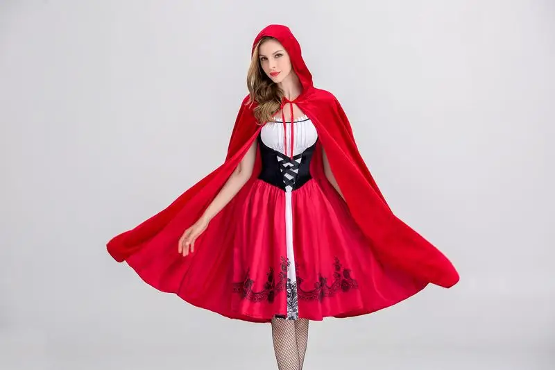 Little Red Riding Hood Halloween Costume Castle Queen Adult Role Play — feature 9