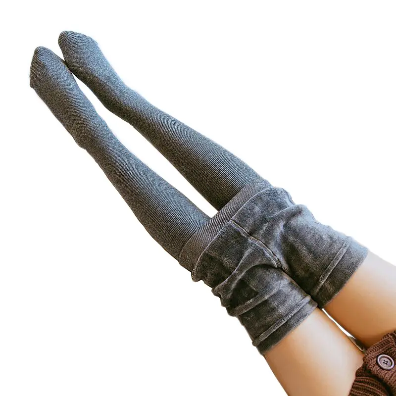 Black Fleece Lined Warm Pants for Women