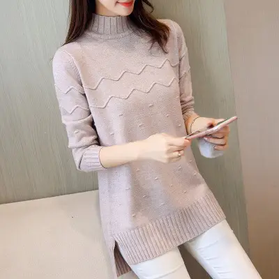 Black Knitted Turtleneck Women's 2021 Winter Wear - Image 6