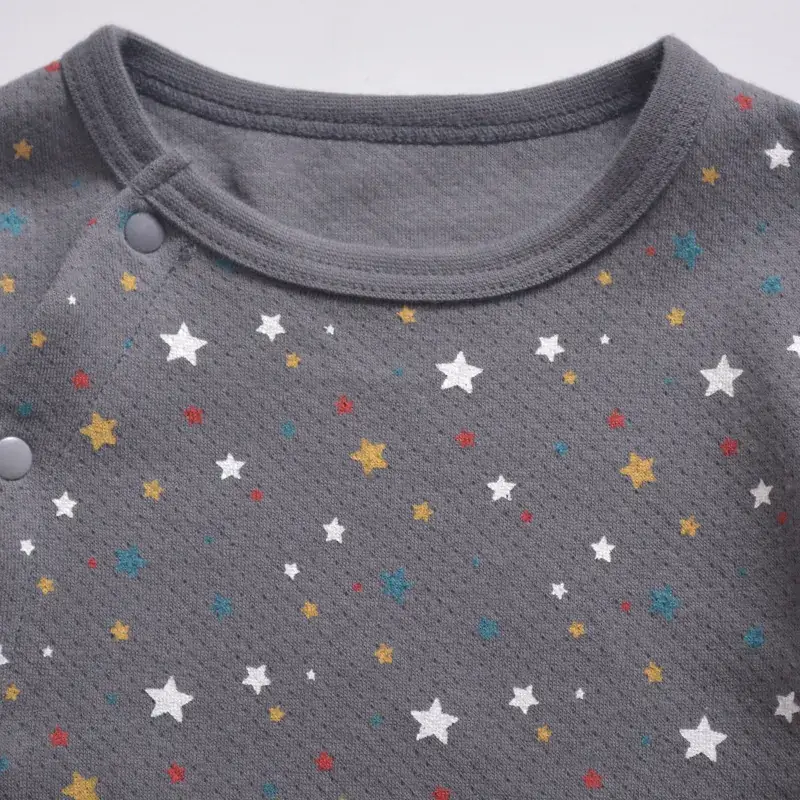 Baby's Starry Night Suit Grey Cotton Newborn - Image 8