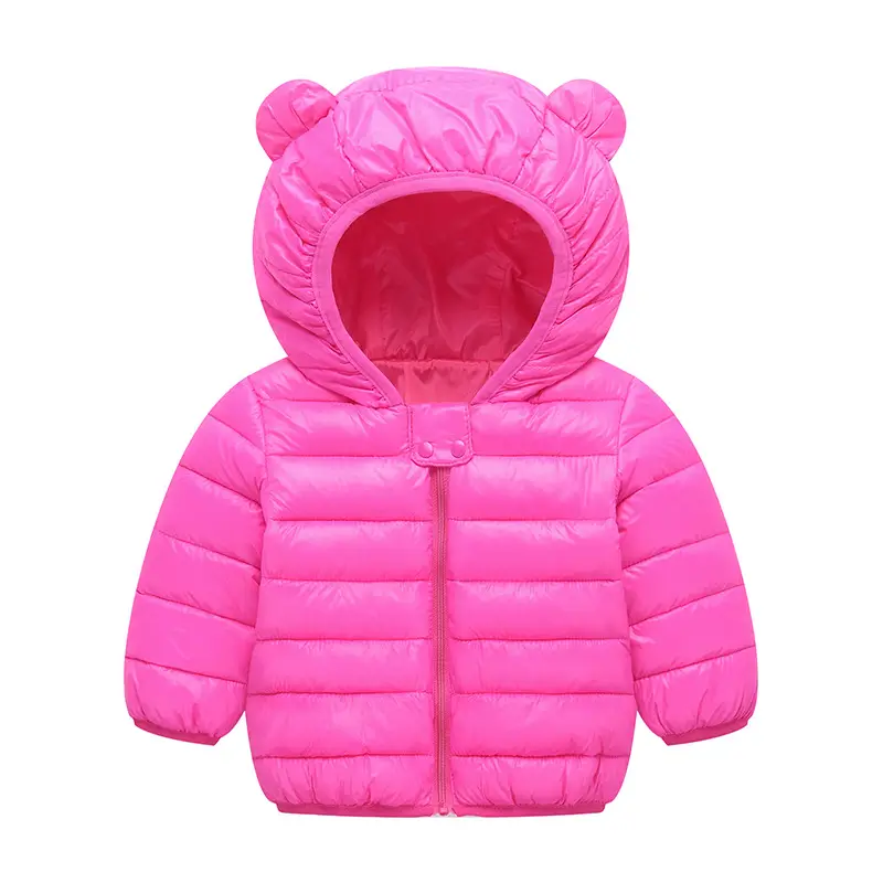 Blue Bear Ears Cotton Padded Coat for Kids Small Medium - Image 5