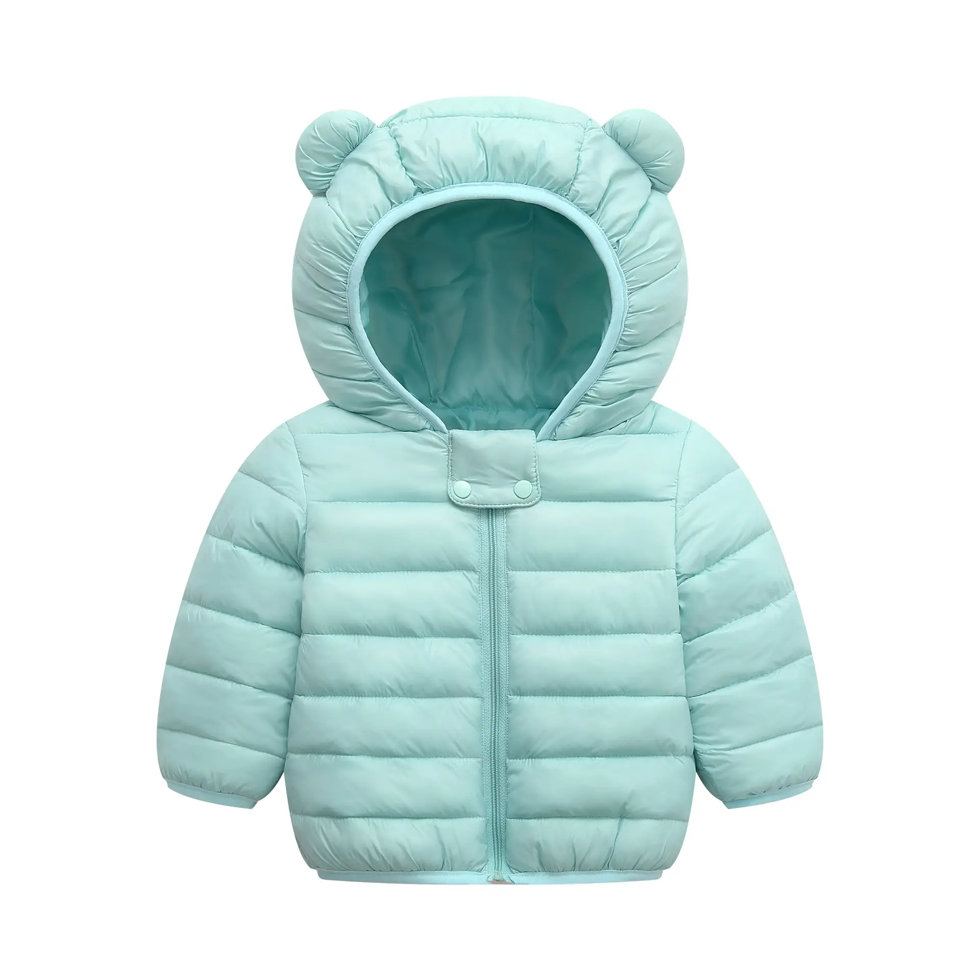 Blue Bear Ears Cotton Padded Coat for Kids Small Medium - Image 4