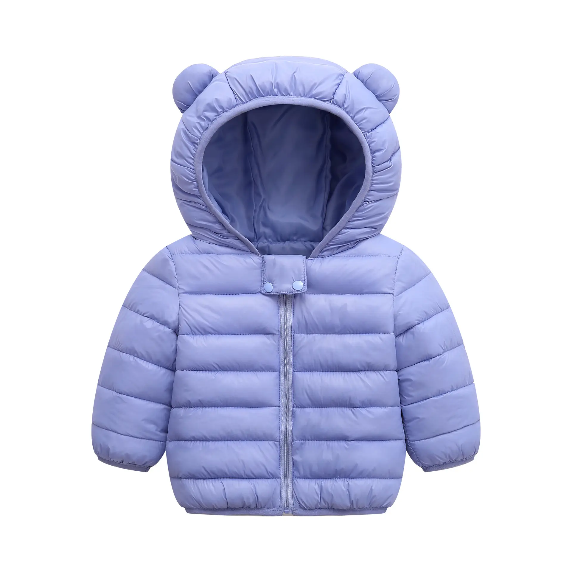 Blue Bear Ears Cotton Padded Coat for Kids Small Medium - Image 8