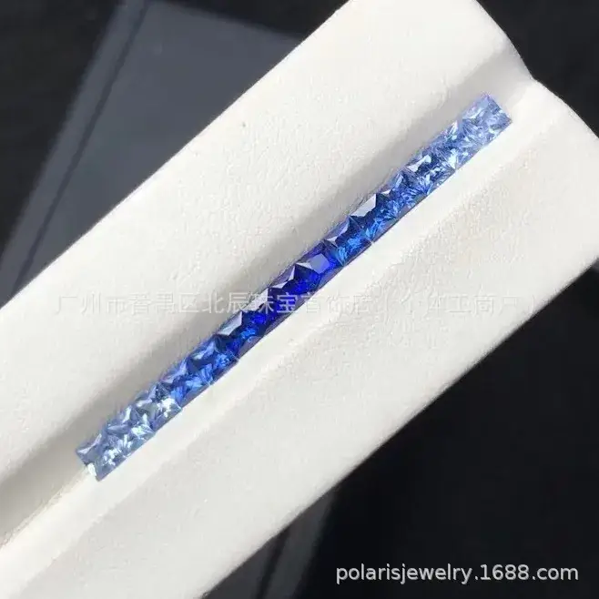 Natural Sapphire Square Cut 1.5-3mm Clean Bare Stone Sri Lanka Myanmar Gem - Image 6