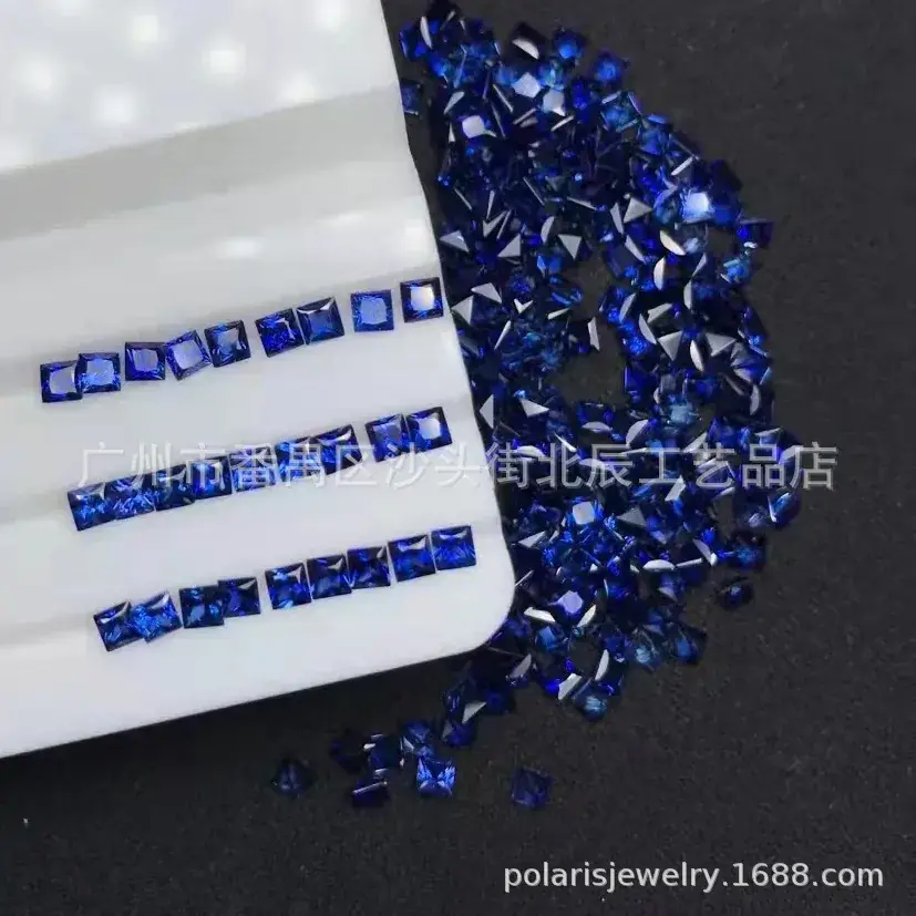 Natural Sapphire Square Cut 1.5-3mm Clean Bare Stone Sri Lanka Myanmar Gem - Image 7