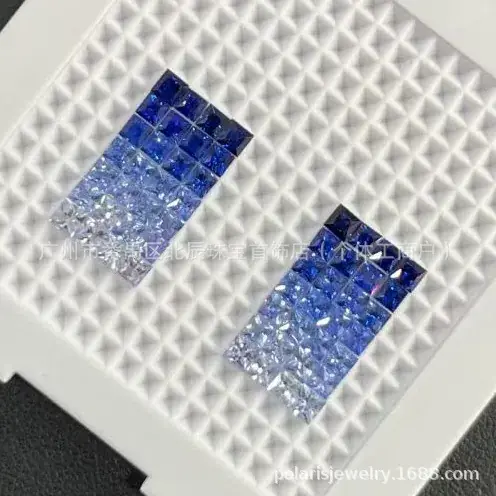 Natural Sapphire Square Cut 1.5-3mm Clean Bare Stone Sri Lanka Myanmar Gem - Image 8