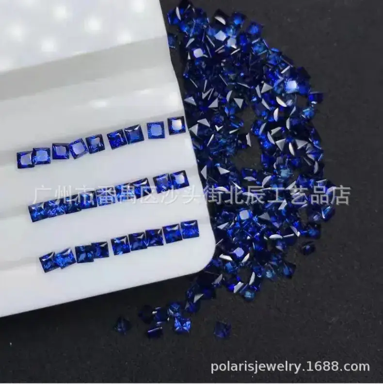 Natural Sapphire Square Cut 1.5-3mm Clean Bare Stone Sri Lanka Myanmar Gem — feature 7