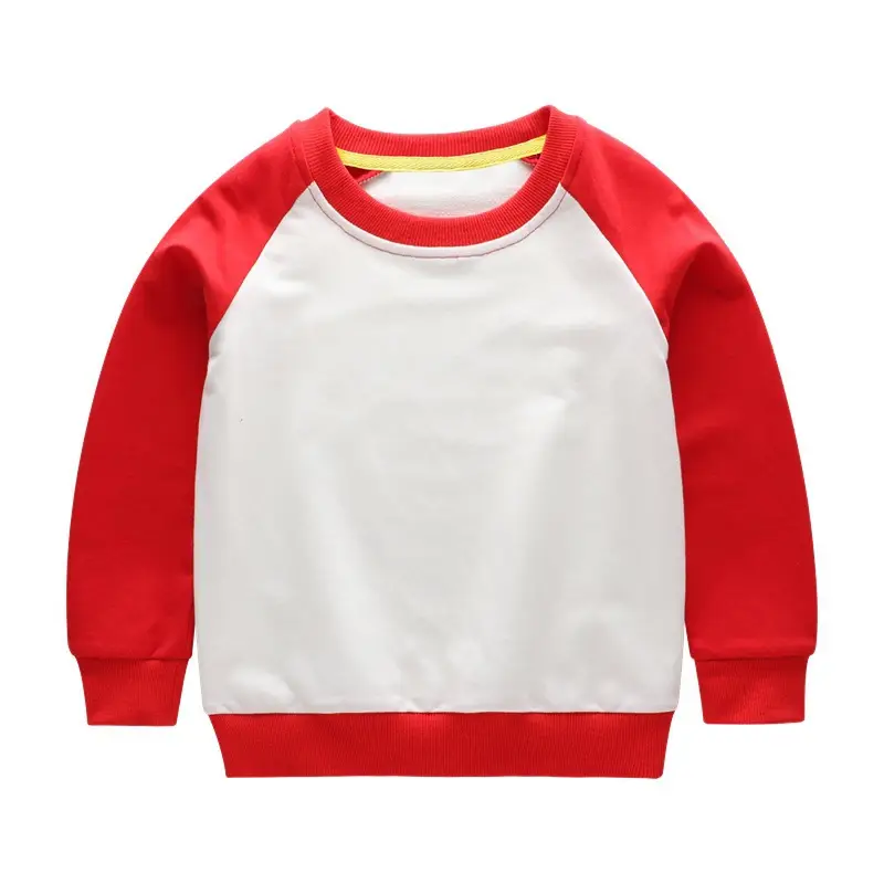2026 Spring Baby Sweatshirt Blue White Long Sleeve Crew Neck - Image 2