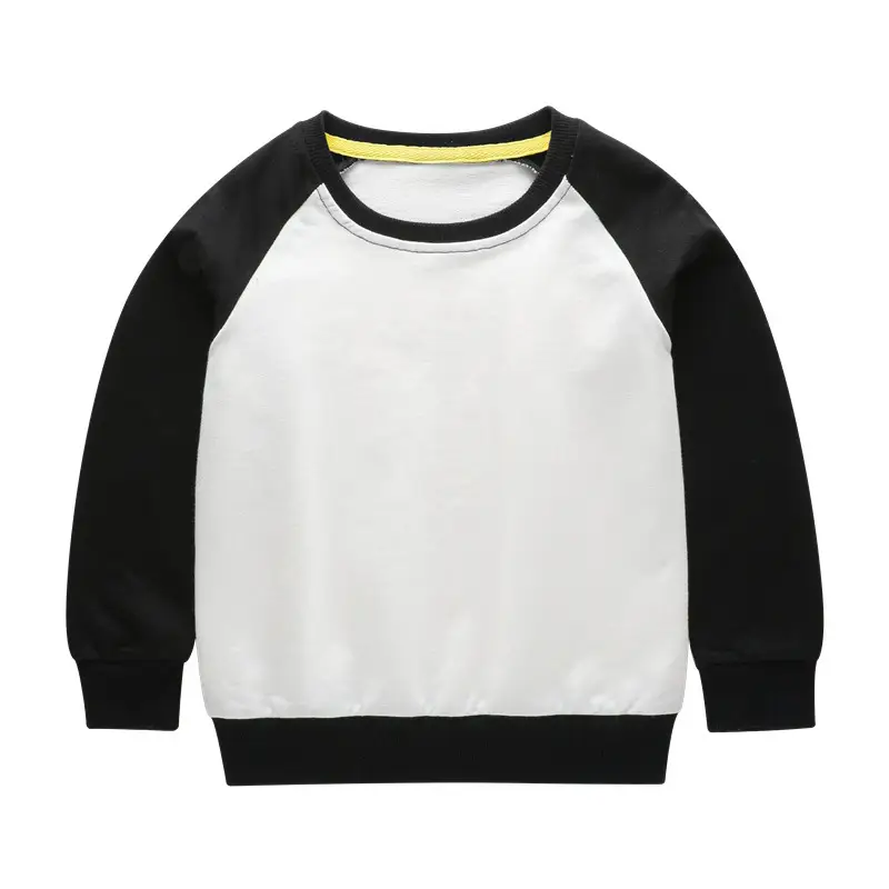 2026 Spring Baby Sweatshirt Blue White Long Sleeve Crew Neck - Image 3